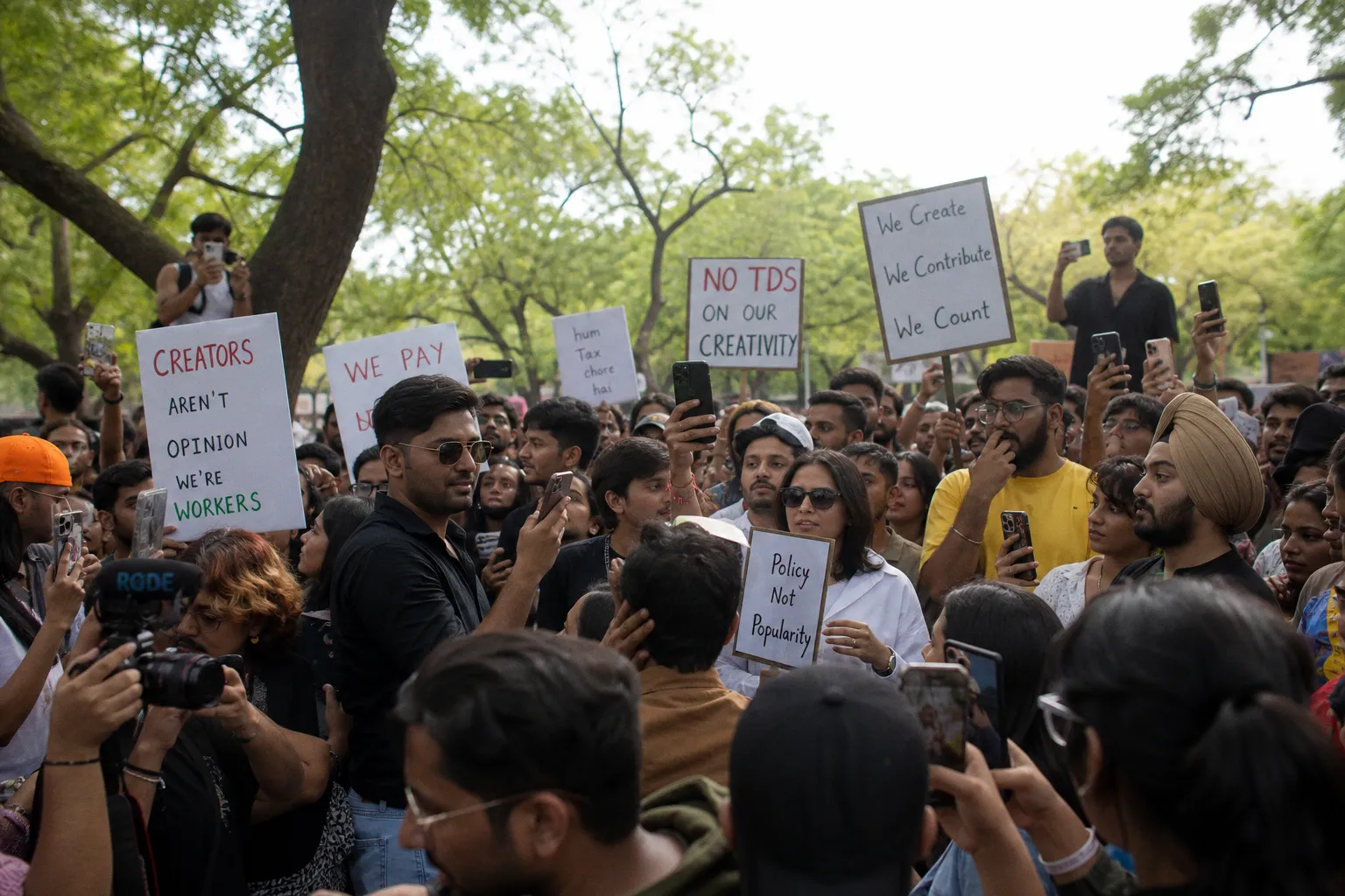 Views, virality and CJP protest: How India's creator economy found a new stage at Jantar Mantar